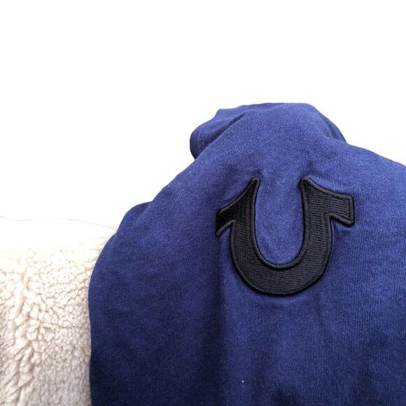 RARE True Religion Shirt Logo Crew Navy XL - Picture 5 of 7